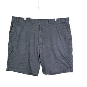 Mens Dark Gray Rowm Flat Front Shorts Cotton & Spandex Blend 9" Inseam Size 44